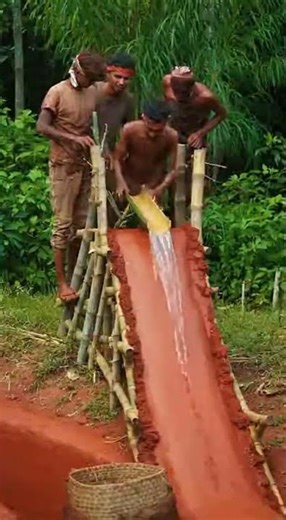 Building a Natural Water Slide in the Jungle
