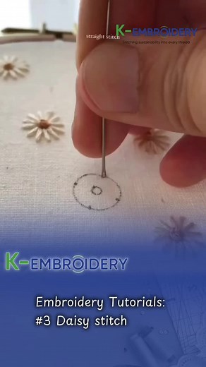 Daisy Stitch Embroidery Tutorials for Beginners