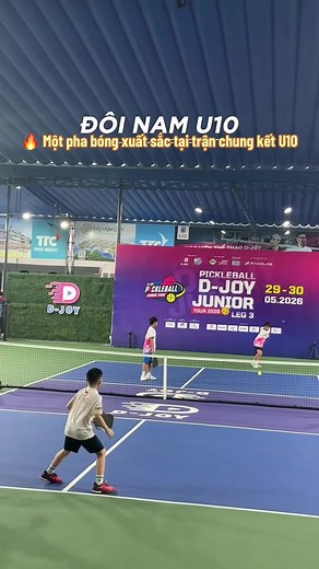 Pha bóng xuất sắc trận chung kết U10 Pickleball 2026