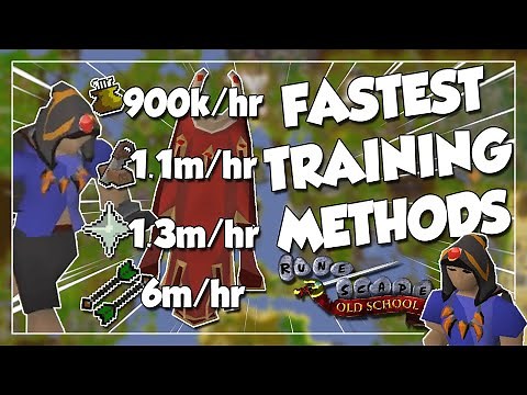 The FASTEST Training Methods For Every Skill - OSRS Exp/hr Speedrun!