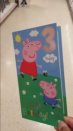 peppa pig happy birthday card