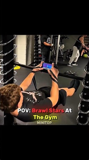 Brawl Stars in the Gym…☠️🔥 #shorts #brawlstars