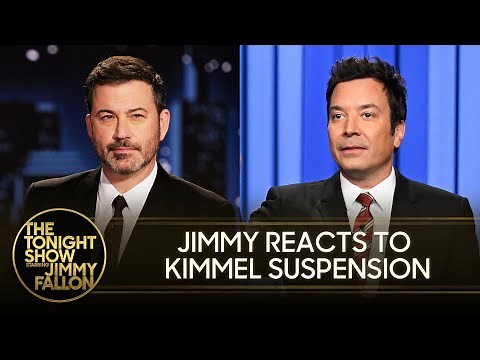 Jimmy Reacts to Kimmel's Suspension After FCC Pressure; Trump Wraps Up U.K. Visit | The Tonight Show