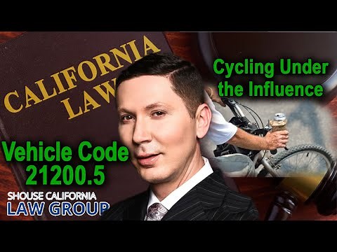 Vehicle Code § 21200.5 VC - Cycling Under the Influence