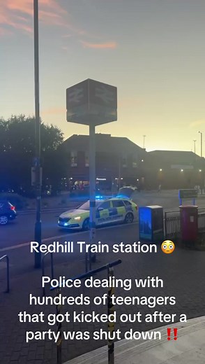 Chaos at Redhill Train Station: Police Handle Teen Crowd