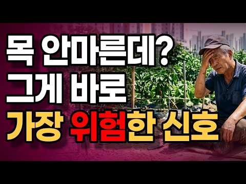 "목 안 마른데?" 어르신들이 여름마다 탈수로 쓰러지는 진짜 이유와 예방법 5