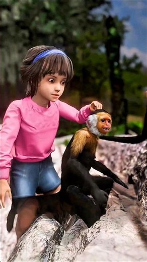 ये लड़की जंगल में पली बड़ी हैं 😱 | #short #anime #cartoon