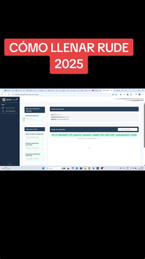 Cómo llenar RUDE 2025 de manera efectiva