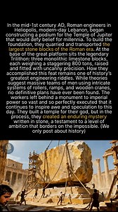 Baalbek's megaliths: ancient mystery beneath Roman temples. Who moved these colossal stones? In the same quarry near Baalbek lies the unfinished 'Stone of the Pregnant Woman,' a 1,000-ton monolith. An even larger stone weighing 1,650 tons was discovered nearby in the 1990s, making it one of the heaviest objects ever carved by human hands. | Archaic Origins