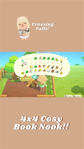 Making Mini Builds in ACNH - Cosy Book Nook! #acnhspeedbuild #acnhdesigns #acnhinspo #acnh