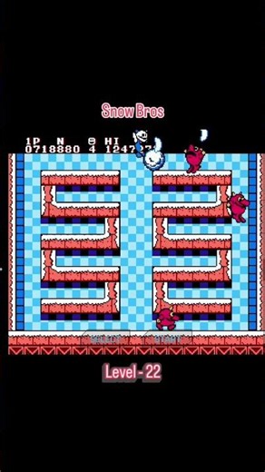 Snow Bros level - 22 #nitendogame #gameplay