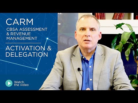 CARM, CBSA Assessment and Revenue Management - Activation and Delegation