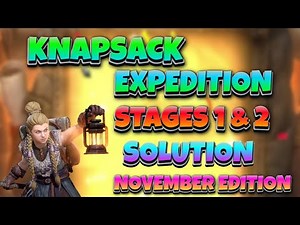 Knapsack Expedition - Floors 1 & 2 - November Edition | Watcher Of Realms