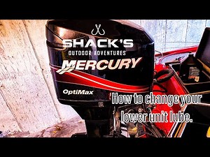 How to change Lower Unit oil Mercury Optimax 2005