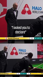 1.2M views · 5.8K reactions | "YOU HAVE TO DECLARE" Referee Jan Verhaas and Pang Junxu exchanged words after the Chinese youngster fouled for failing to declare what colour he was hitting. #HaloWorldChampionship | WST | Facebook