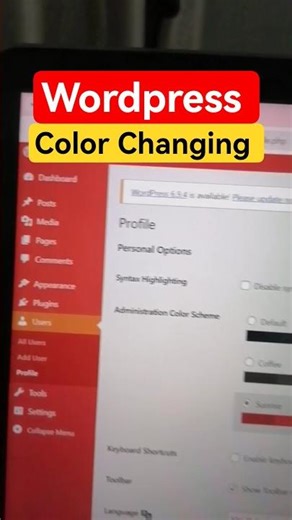Change WordPress Dashboard Color🤩🔥