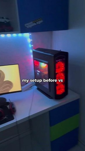 My Setup Before vs Now 😱🔥 (Crazy Upgrade!) #pc #pcgaming #setup #tech #gaming #keyboard #pcsettings