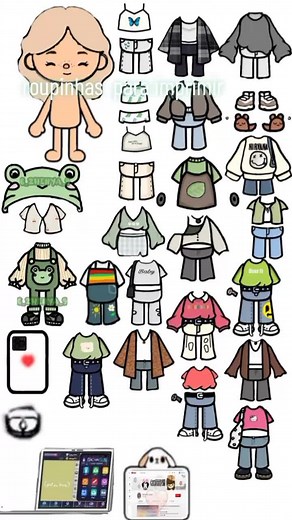 Ropa de Toca Boca para Imprimir y Colorear