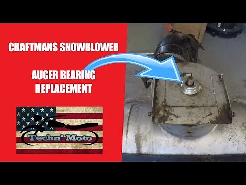 Impeller Bearing Craftsman Snow blower rebuild Pt 2 of 3 | Techn' Moto