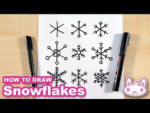Amazing Snowflake Drawings | From Basic to Detailed step by step