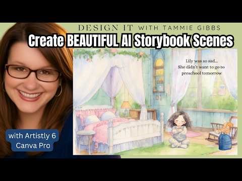 Create BEAUTIFUL AI Storybook Scenes (Step-by-Step with Artistly + Canva)