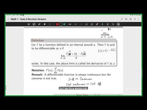 Maths 1 - Revision session (Quiz-2) - Live