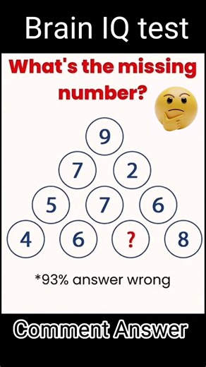 98% can't find the missing number 🤔