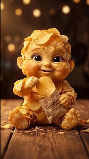 Cute Baby Eating Potato Chips ASMR 🥔