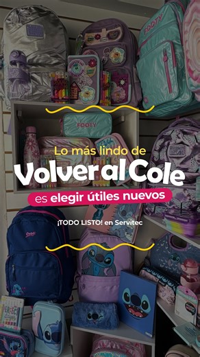 Servitec Libreria on Instagram: "📚✨ COMENZÓ LA TEMPORADA ESCOLAR 2026 EN SERVITEC ‼️ 🔔 Ya tenemos todo listo para arrancar el cole 🙌🏼 🎒 Todos los artículos escolares 💸 15% OFF 💳 3 y 6 cuotas sin interés 👉 Vení a armar tu lista con tiempo, ahorrá y olvidate de las corridas 😜 Te esperamos en nuestro local, Robbio 857 📍 #libreria #servitec #vueltaalcole #utilesescolares #todoparaelcole"