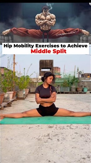 Middle Split Tutorial #yoga #yogaskills #yogaasanas #motivation #yogaexercises