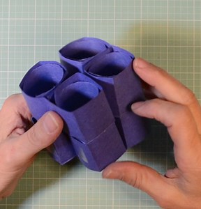 Transformer / Paper Infinity Cube (Tubes) - No Origami Boxes!
