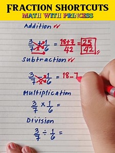 Learn How to Add, Subtract, Multiply and Divide Proper Fractions #mathwithprincess #mathviral #math #mathlessons #mathematics #mathreview #mathvideo #mathisfun | Math with Princess