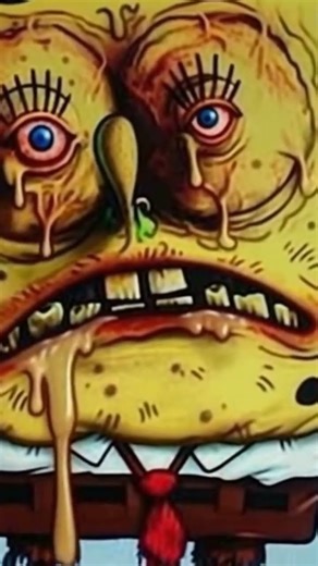 “SpongeBob but It’s a Nightmare” #fypシ゚viral #makeitviral #spongebob #cartoon #scary #horror