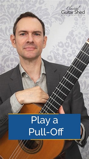 Dive into the art of pull-offs for a seamless descending slur! Unlock the secret to smooth pull-offs! 🎶 Dive into the art of descending slurs with precision. Pull down and slide off for strength & elegance. Learn to coordinate both fingers, ditching the ‘bag of sand’ trick. Elevate your guitar finesse today! #classicalguitarshed #PullOffTechnique #GuitarArtistry #SmoothSlurs | Classical Guitar Shed