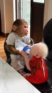 Baby Monkey Lala's Cutest Daily Routine 🐵❤️ | Adorable Monkey Moments! #shorts