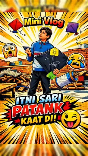 itni sari patank kaat di 🤯😍 |mini vlog 180 | #minivlog #vlog #shorts #patangbazi