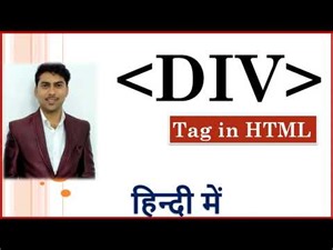 div tag in HTML | What is div tag in html