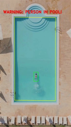 🚨 Swimming Pool Security Alert | Detecting Unauthorized Entry After Hours 🏊‍♂️ #Shorts #shorts