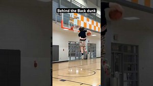 Behind the back dunking skills