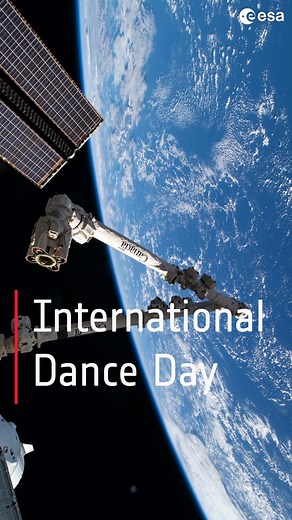 ESA - European Space Agency on Instagram: "What’s your go-to dance song? 💃👯‍♀️👯👯‍♂️🕺 29 April is @unesco’s International Dance Day and we celebrate this year dancing with Earth and @canadianspaceagency’s Canadarm. The 17-metre-long fully-articulated robotic arm is hugely important to @iss operations: it grabs visiting vehicles, moves astronauts around during spacewalks, and does a lot of outside maintenance and logistics. This timelapse video has been made during @thom_astro’s second missio