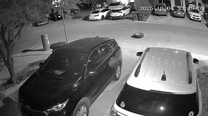 Wake up this morning to empty my trash, notice a tire on the side of my curb. Check the cameras that led me to this funny little incident, spotted one of my neighbors that owned the trailer and took it to them lol 😂😅😅😅 | Can Dan