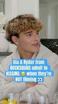Gia & Ryder from ROCKSQUAD admit to KISSING 😚 when NOT filming 👀 #rocksqaud #giarose #rydertully