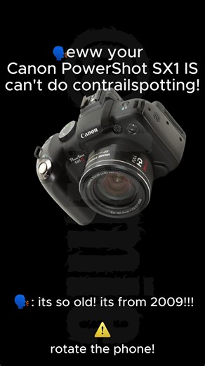 Canon PowerShot SX1 is underated 💯 #canon #contrail #contrailspotters #contrailspotting #boeing I love it💋