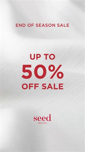 Seed Heritage on Instagram: "Our End of Season Sale is now on! Shop up to 50% off sale styles and get your holiday gifting sorted. In stores and online, now."