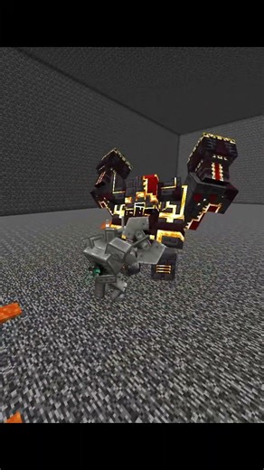 마인크래프트 네더라이트 괴물 vs 강철의 기사 #shorts