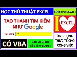 TÌM DỮ LIỆU SIÊU NHANH BẰNG TEXTBOX KẾT HỢP VBA - ILOVEEXCEL