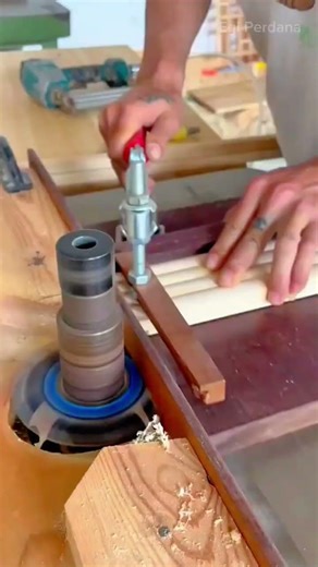 assembling a wooden lattice and cutting timber using a power saw for a furniture building project