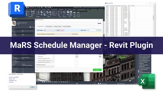 Introducing 𝗠𝗮𝗥𝗦 𝗦𝗰𝗵𝗲𝗱𝘂𝗹𝗲 𝗠𝗮𝗻𝗮𝗴𝗲𝗿, a Revit plugin designed to simplify how teams handle schedules, quantities, and BIM data. Developed by BIM professionals actively working on complex projects, the plugin is shaped by real coordination and data management challenges. 𝗞𝗲𝘆 𝗳𝗲𝗮𝘁𝘂𝗿𝗲𝘀 ✅ Two way Excel sync Export Revit data to Excel, make bulk edits, and import updates back into the model with control. ✅ Smart presets Save configuration settings and reuse common data task