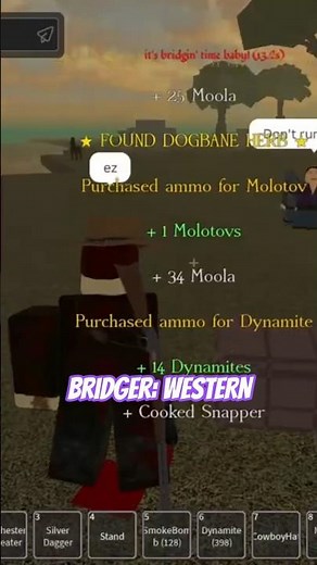 Dogbane Herb Chest SPEEDRUN #bridgerwestern #roblox #jojosbizarreadventure #jjba #jojo #steelballrun