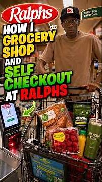 How I 🛒Grocery Shop, and 🖥️Self Checkout at 🏪Ralphs❗️#jasonlive310 #ralphs #supermarket
